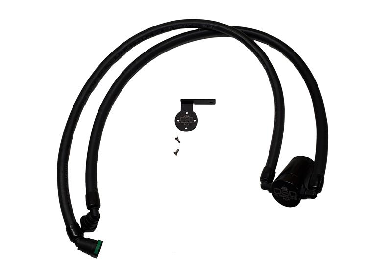 J&amp;L Oil Separator (Anodized Black) 3.0 Passenger Side (2021-2025 Ford F-150 3.5L PowerBoost; 2022-2025 Ford Expedition) - 3028P-B