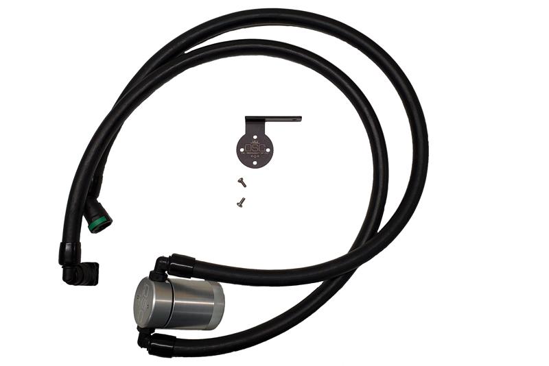 J&amp;L Oil Separator (Anodized Clear) 3.0 Passenger Side (2021-2025 Ford F-150 3.5L PowerBoost; 2022-2025 Ford Expedition) - 3028P-C