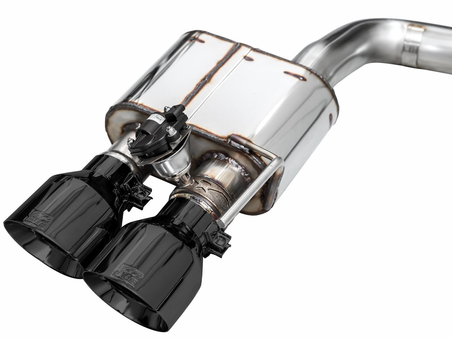 AWE SwitchPath Catback Exhaust - Quad Diamond Black Tips (2024-2026 Mustang Dark Horse) - 3025-43375