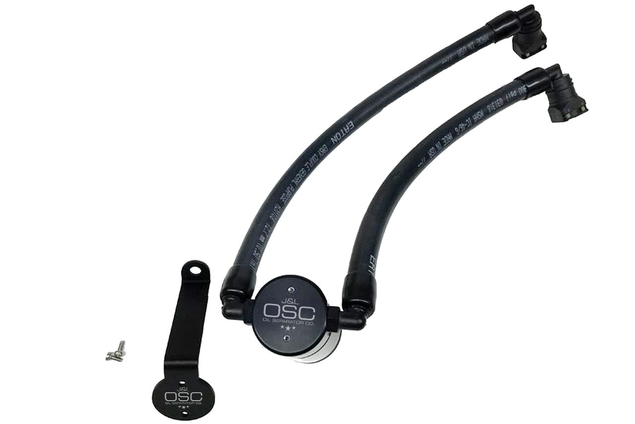 J&L 3031P-B 2015-2018 Edge Sport/ST, Lincoln MKX 3.0 Passenger Side Oil Separator (Black Anodized)