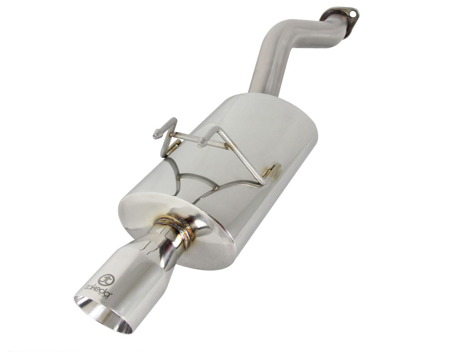 AFE Takeda 2-1/2in 304 Stainless Steel Axle-Back Exhaust System (2012-2015 Civic) - 49-36603
