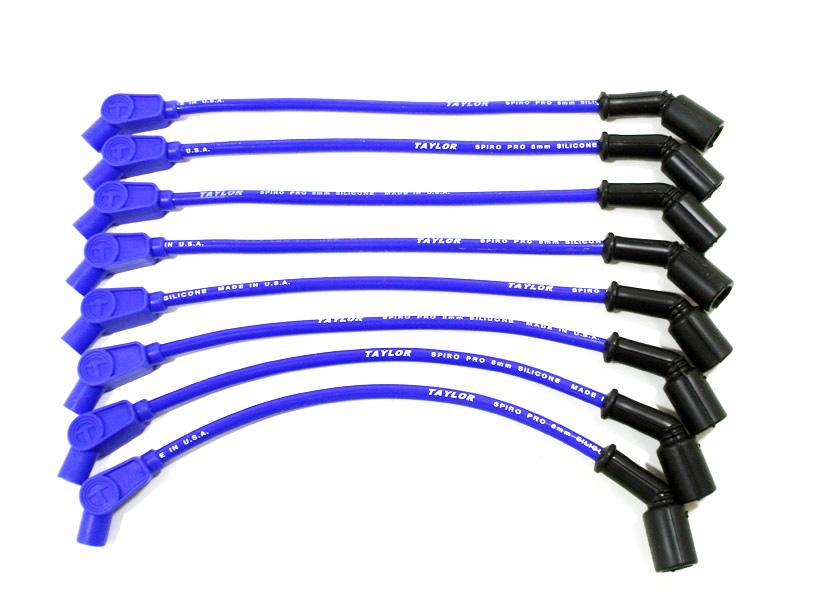 TAYLOR CABLE 8mm Spiro-Pro 11in 135 blue Spark Plug Wires - 76646