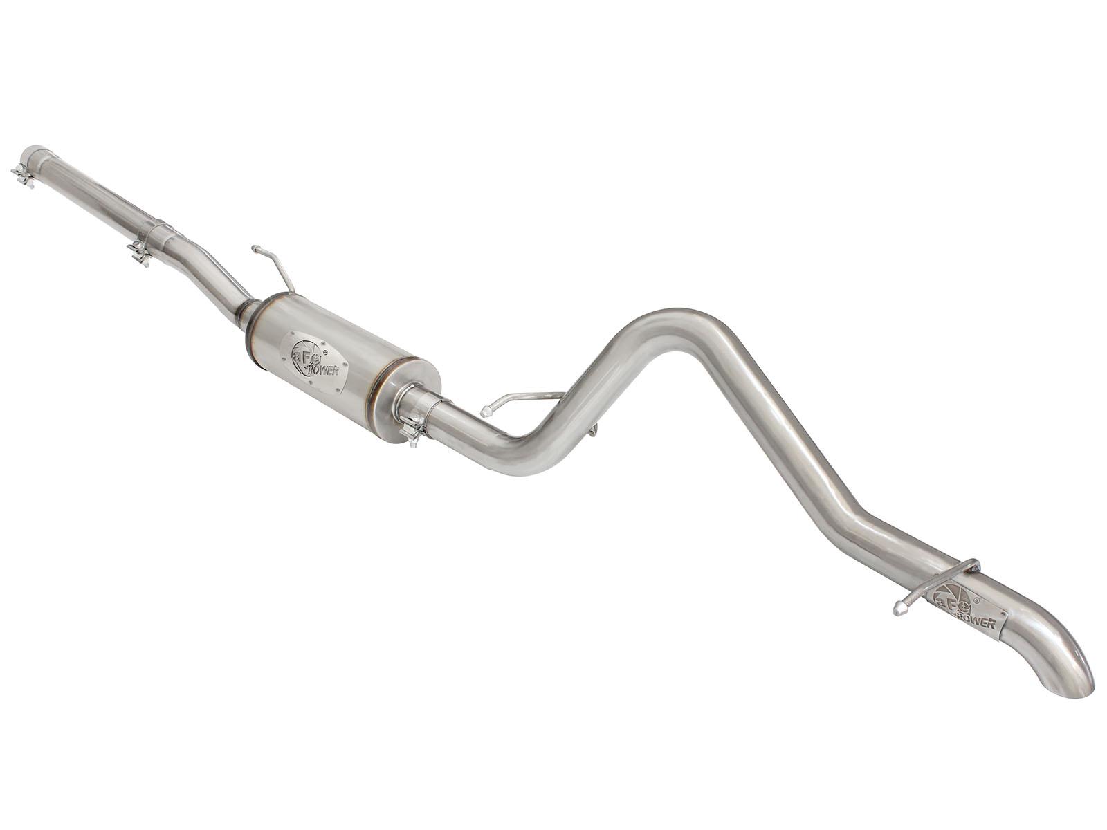 AFE MACH Force-Xp 2-1/2 IN 409 Stainless Steel Cat-Back Exhaust w/14 IN muffler - 49-48055