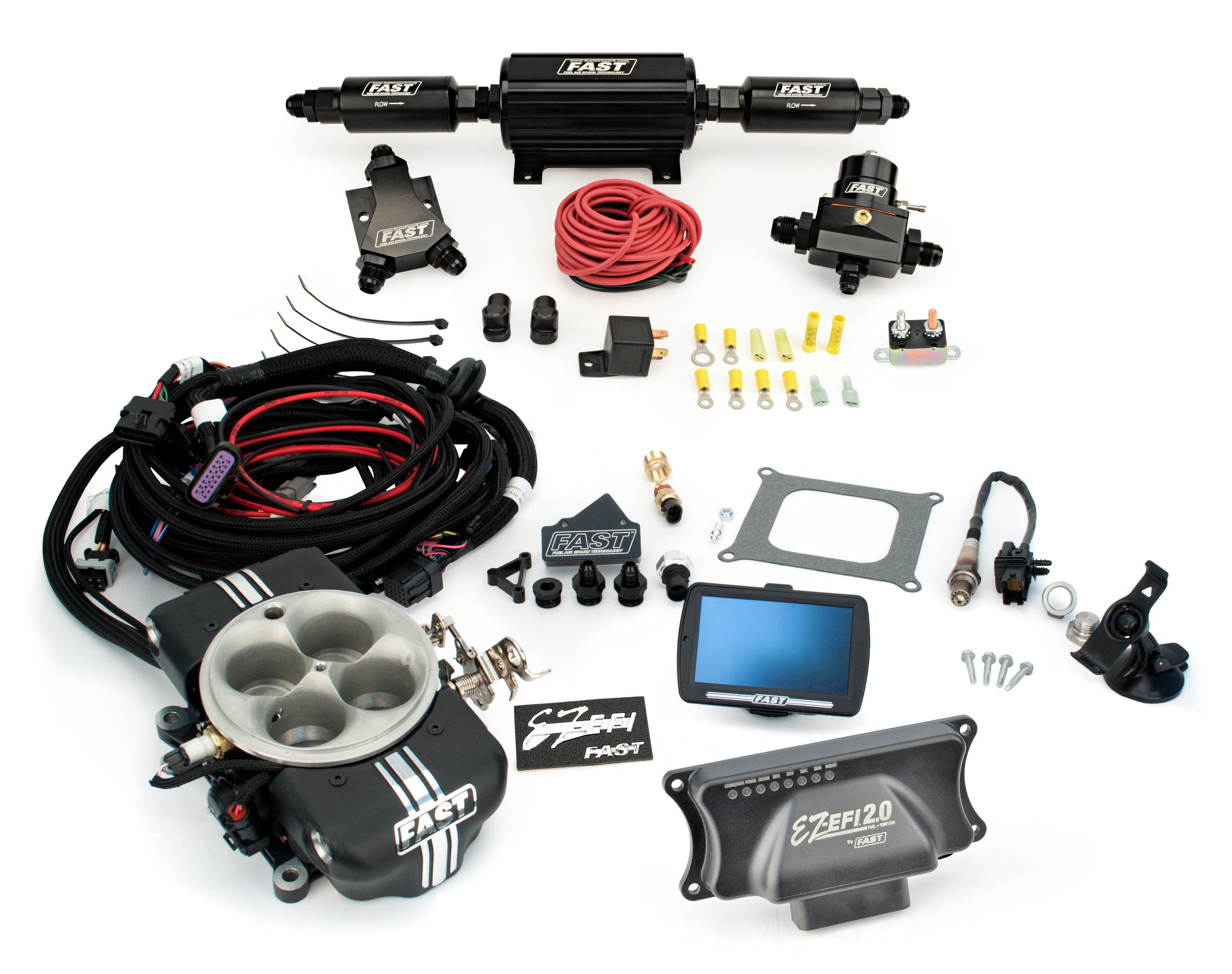 FAST Ez 2.0 Base Kit W/ Touchscreen, Throttle Body And High Hp Inline Fuel Pump Kit - 30403-KIT