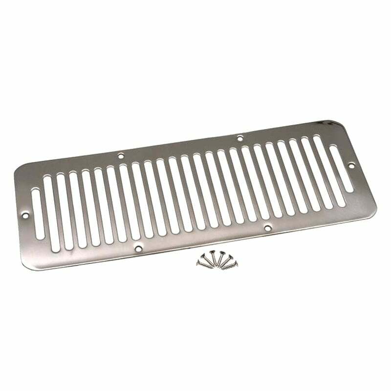 Kentrol Jeep CJ Hood Vent 78-86 CJ Polished Silver - 30406