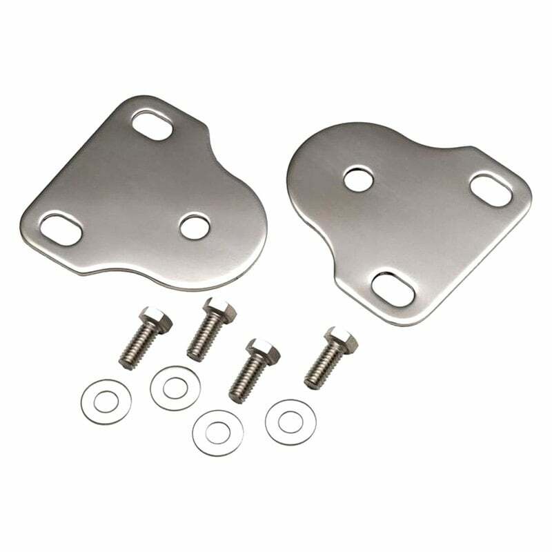 Kentrol Jeep CJ/YJ Interior Windshield Brackets Pair 76-95 CJ and Wrangler YJ Polished Silver - 30408