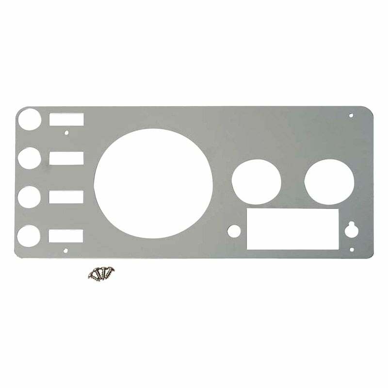 Kentrol Jeep CJ Gauge Cover 77-86 CJ Polished Silver - 30412