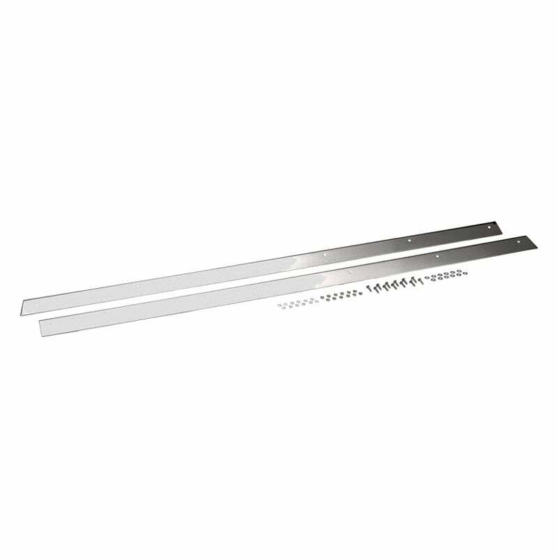Kentrol Jeep CJ7 Rocker Guards Pair 76-86 CJ7 Polished Silver - 30414
