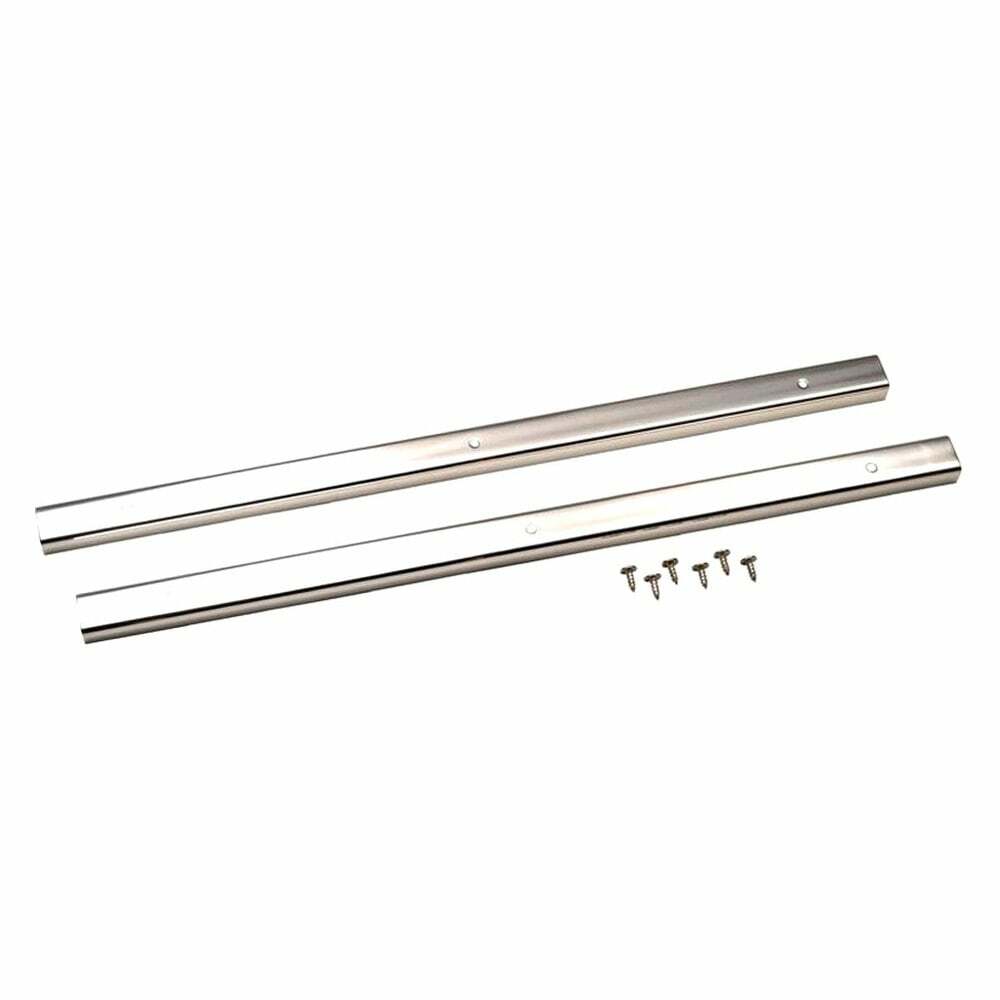 Kentrol Jeep CJ7 Entry Guards Pair 76-95 CJ7 Wrangler YJ Polished Silver - 30416