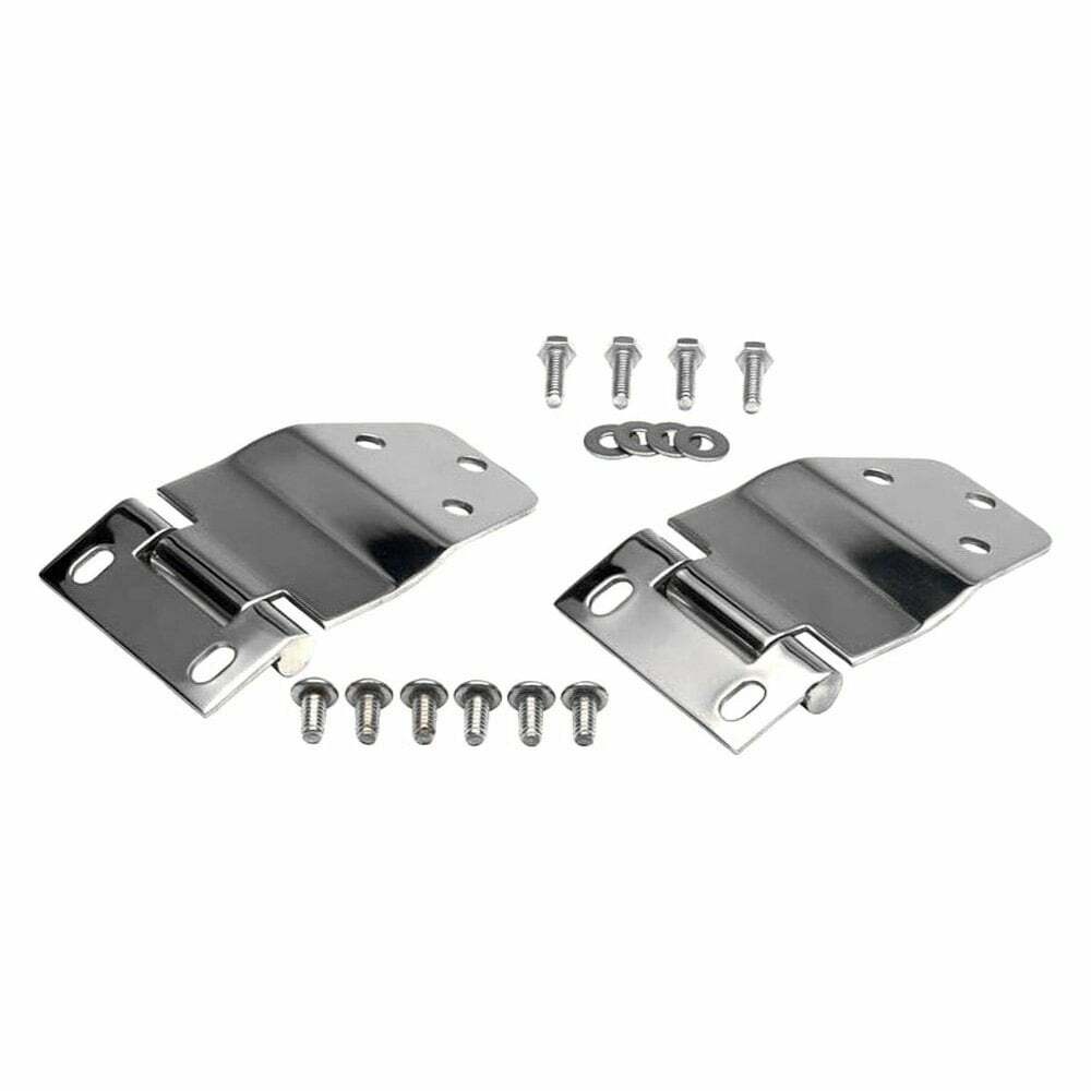 Kentrol Jeep CJ7 Liftgate Hinge Pair 77-86 CJ7 Polished Silver - 30421