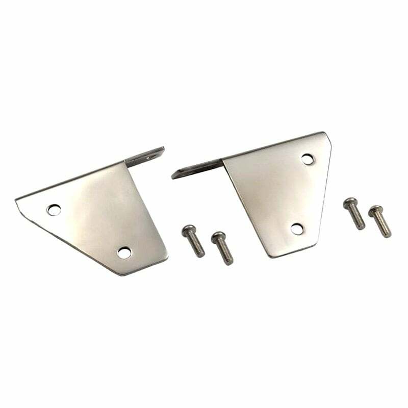Kentrol Jeep CJ/YJ Spot Light Bracket Pair 76-95 CJ and Wrangler YJ Polished Silver - 30461