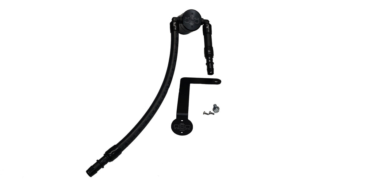 J&L 3046P-B 3.0 Passenger side Oil Separator for 2003-2004 Mercury Marauder - Black Anodized