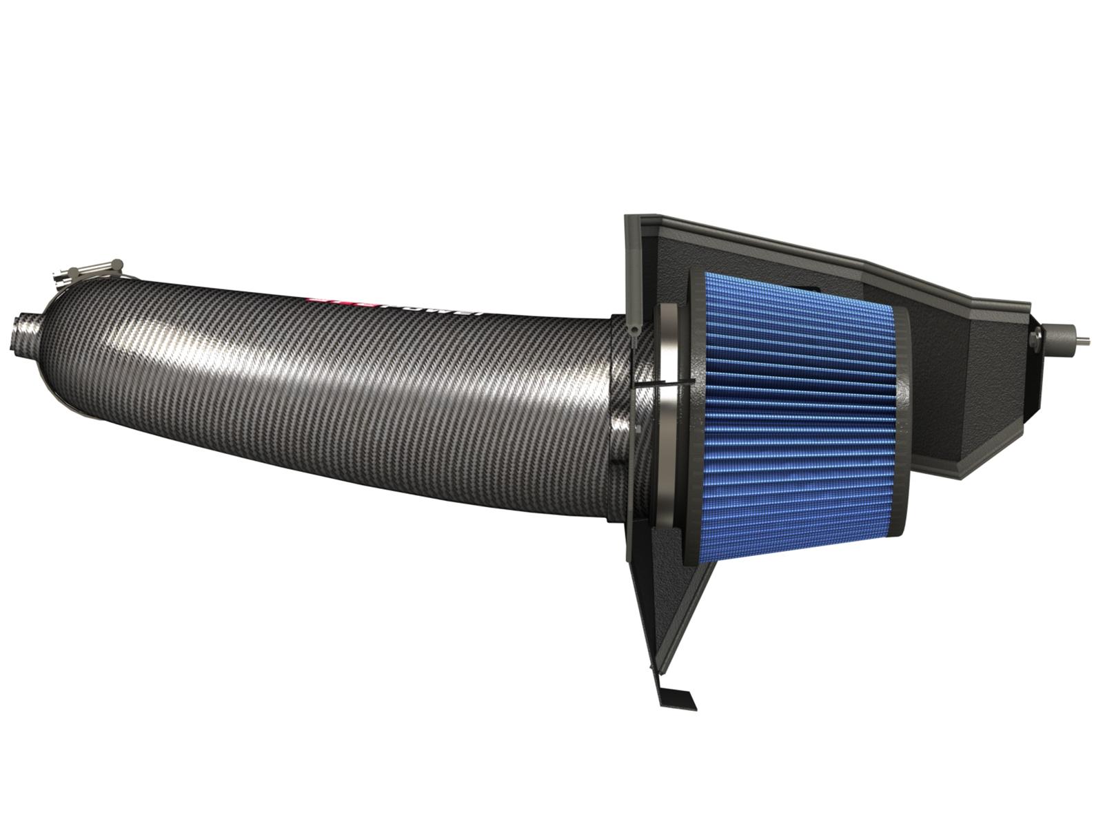 AFE Track Series Stage-2 Carbon Fiber Intake System w/ Pro 5R Media (2011-2021 300, Challenger, Charger) - 54-12162-C
