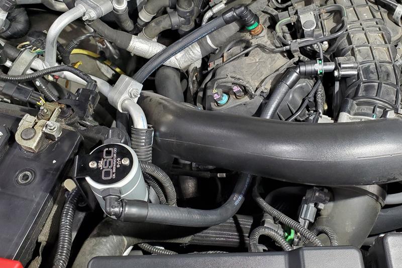 J&L Oil Separators J&L Oil Separator 3.0 Passenger Side, Clear Anodized  (2015-2017 Ford Expedition 3.5L EcoBoost) (2015-2017 Expedition) - 3047P-C