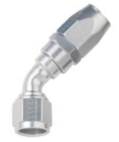 Fragola #12  X 45 Power Flow Hose End  Clear - 104512-CL
