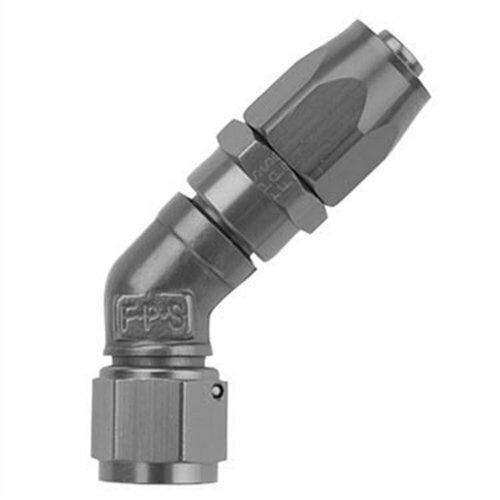 Fragola #12 X 45 Low Profile Forged Hose End  Black - 104612-BL