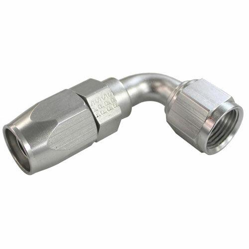 Fragola #8  X 90 Power Flow Hose End  Clear - 109008-CL