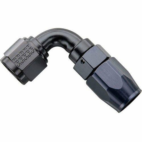 Fragola #20  X 90 Power Flow Hose End  Black - 109020-BL