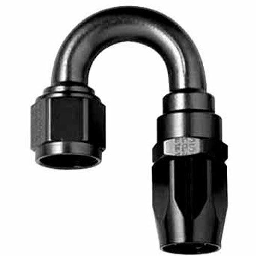 Fragola #6 X 180 Power Flow Hose End  Black - 118006-BL