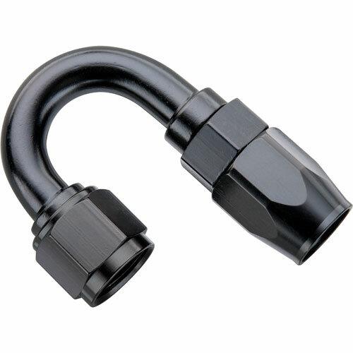Fragola #8 X 180 Power Flow Hose End  Black - 118008-BL