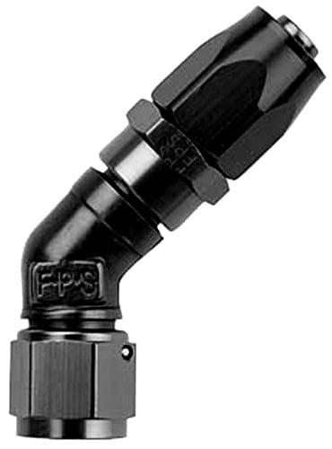 Fragola #6 X 45  X 3/4-16    (8)  Hose End  Black - 184568-BL