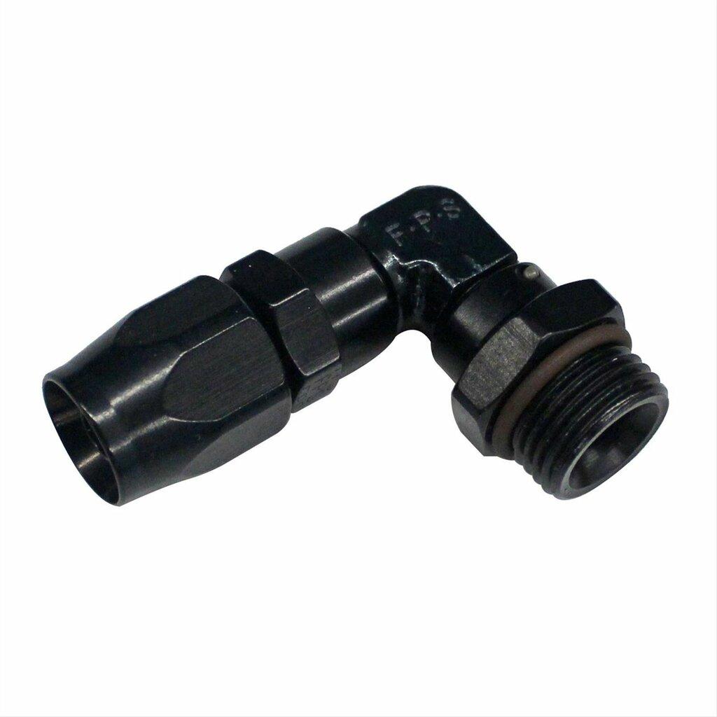 Fragola #6 X 90 X 1/2 - 20 Hose End  Black - 189050-BL