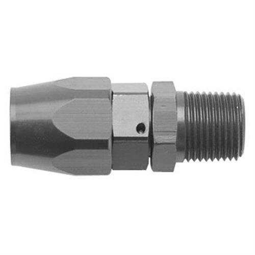 Fragola #10 Straight Hose End X 1/2 MPT  Black - 190110-BL
