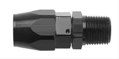 Fragola #12 Straight Hose End X 1/2 MPT  Black - 190113-BL