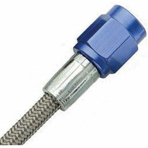 Fragola #2 Brake Line W/ #3 Blue Alum. Nuts, 10" - 290010-BU