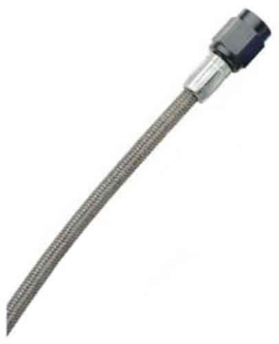 Fragola #2 Brake Line W/ #3 Black Alum. Nuts, 36" - 290036-BL
