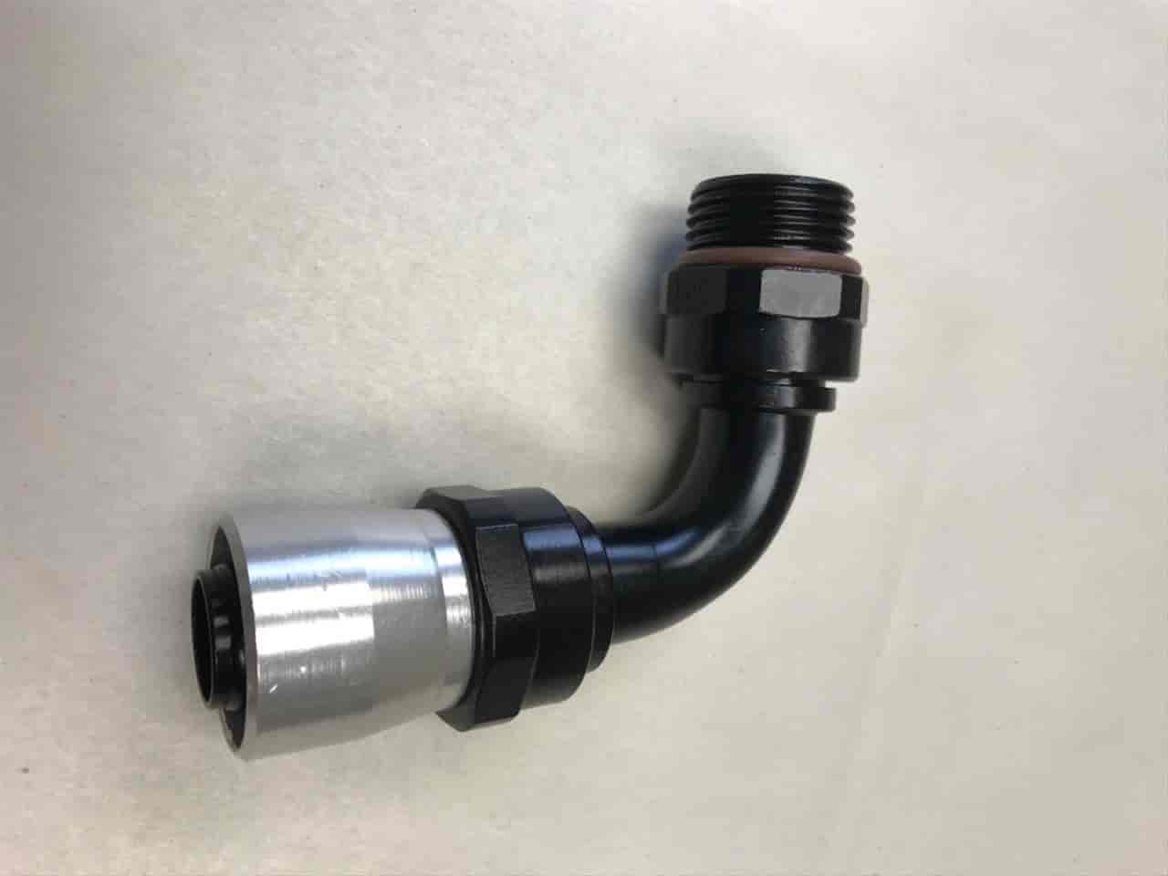Fragola #10 Male Rad. Fitting X 90 Sport Crimp Hose End - 3109010-RAD