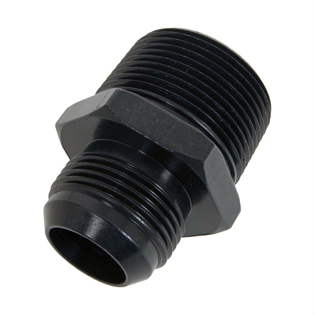 Fragola #16 X 1-1/4 MPT, Straight Adapter, Black - 481622-BL