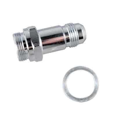 Fragola #8  X 9/16-24 Carb Adapter Long  3"  Chrome - 491978-CH