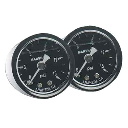 Fragola 1/8 Npt Fuel Pressure Gauge, 0-100 Psi Dry - 900019
