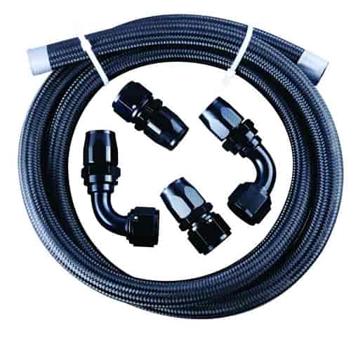 Fragola Vacuum Pump Plumbing Kit (#12) Black - 900649-BL