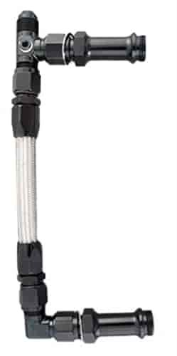 Fragola 7/8 -20 Dual Inlet 4500 #6 Fuel Line Kit Black - 920004-BL