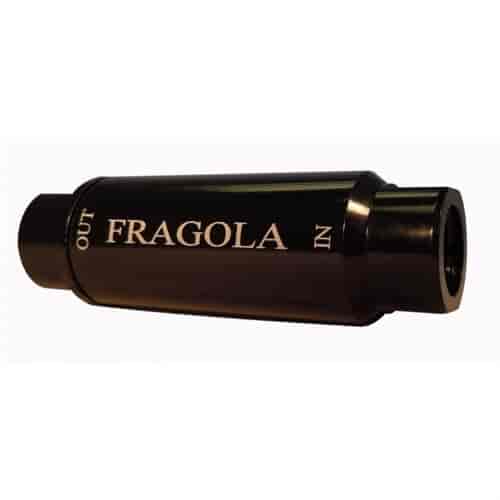 Fragola Fuel Filter, #10 In/Out, 100 Micron, Black - 960004-BL