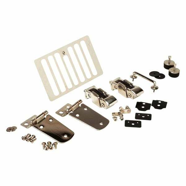 Kentrol Jeep TJ Hood Kit 98-06 Wrangler TJ Polished Silver - 30504