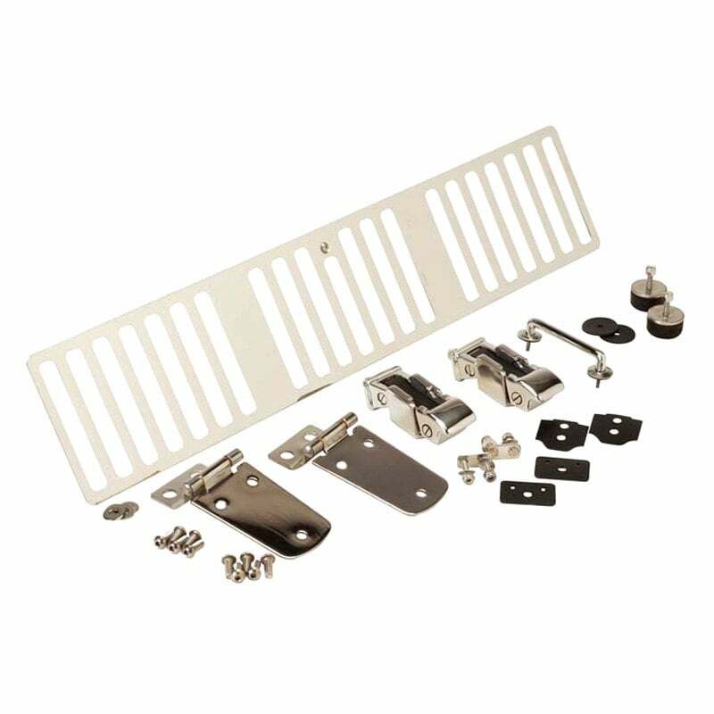 Kentrol Jeep TJ Hood Kit 97 Wrangler TJ Polished Silver - 30505