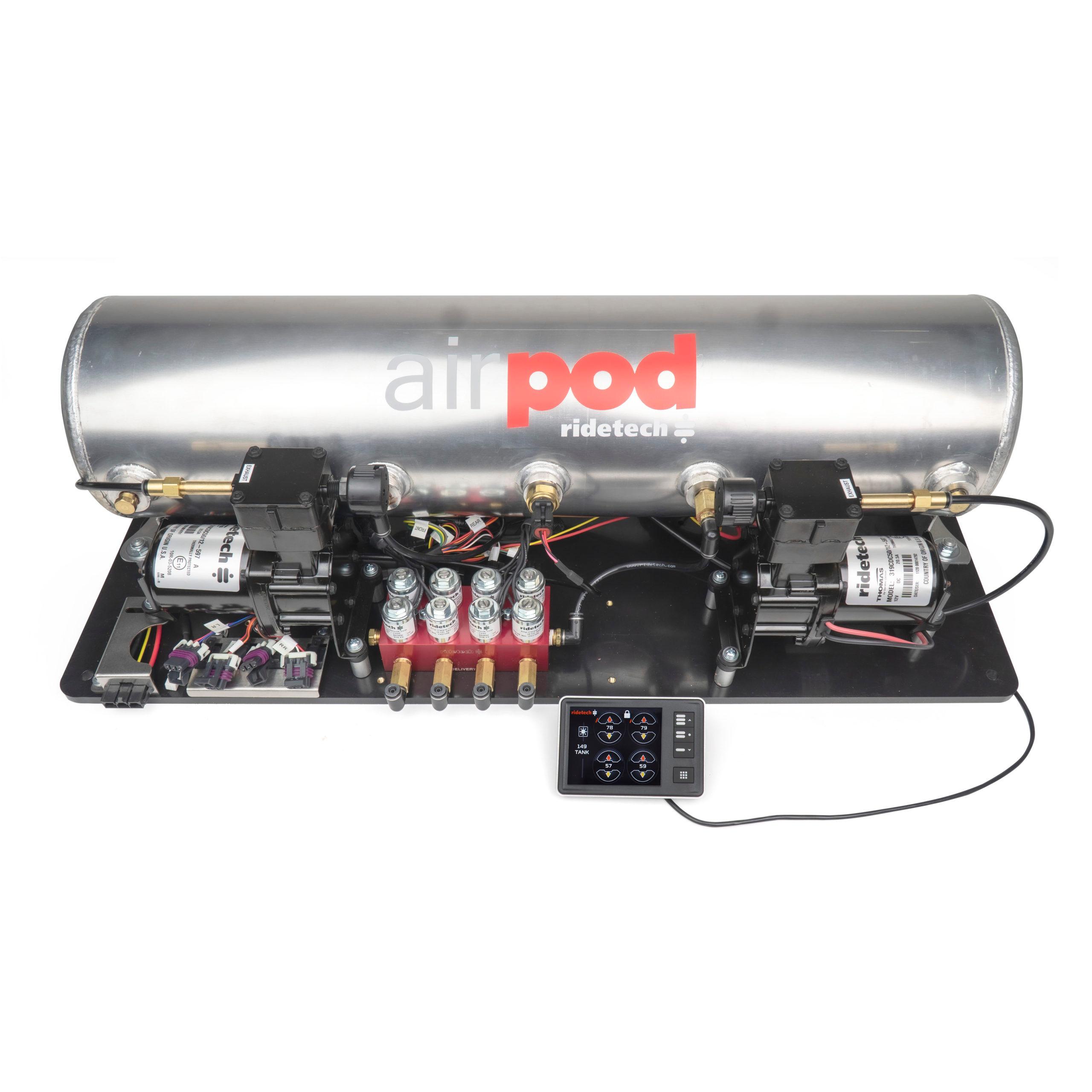 Ridetech 5 Gallon Airpod With Ridepro E5 Air Suspension Controller. - 30514100