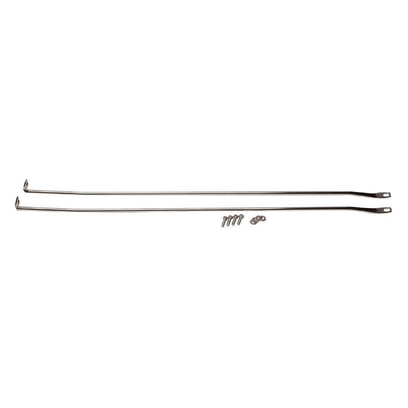 Kentrol Jeep TJ Strut Rod Kit 97-06 Wrangler TJ Polished Silver - 30529