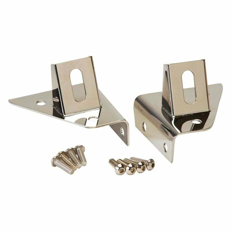 Kentrol Jeep CJ/YJ LED Light Bar Bracket Pair 76-95 CJ and Wrangler YJ Polished Silver - 30531