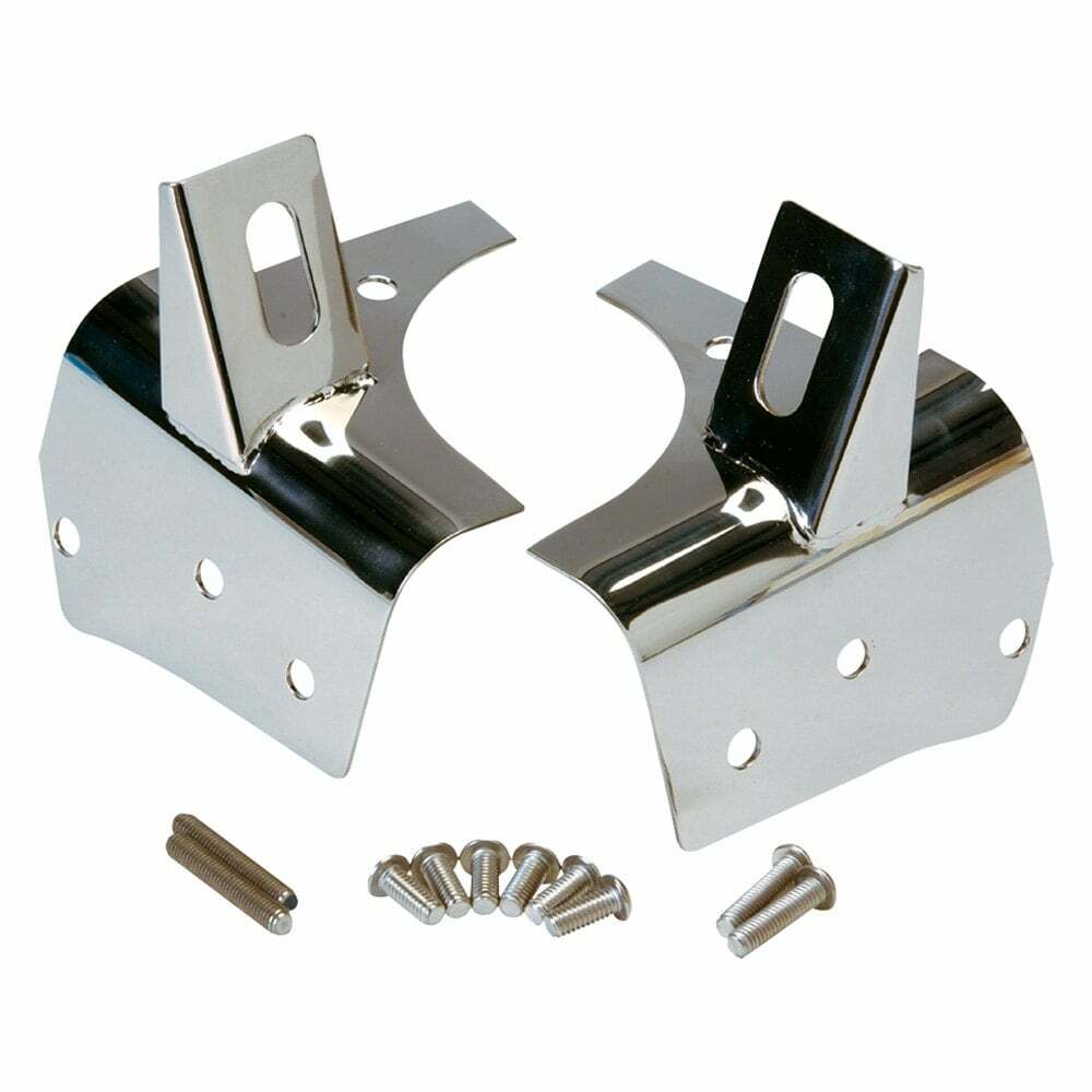 Kentrol Jeep TJ Light Bracket Pair 97-06 Wrangler TJ Polished Silver - 30532