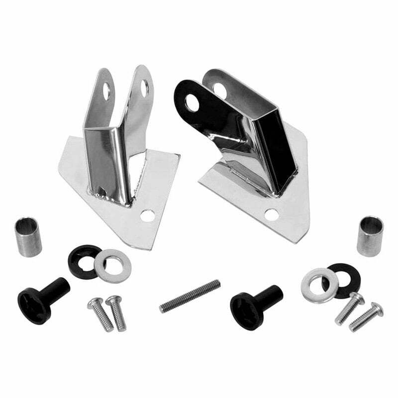 Kentrol Jeep YJ Mirror Relocation Bracket Pair 87-95 Wrangler TJ Polished Silver - 30533