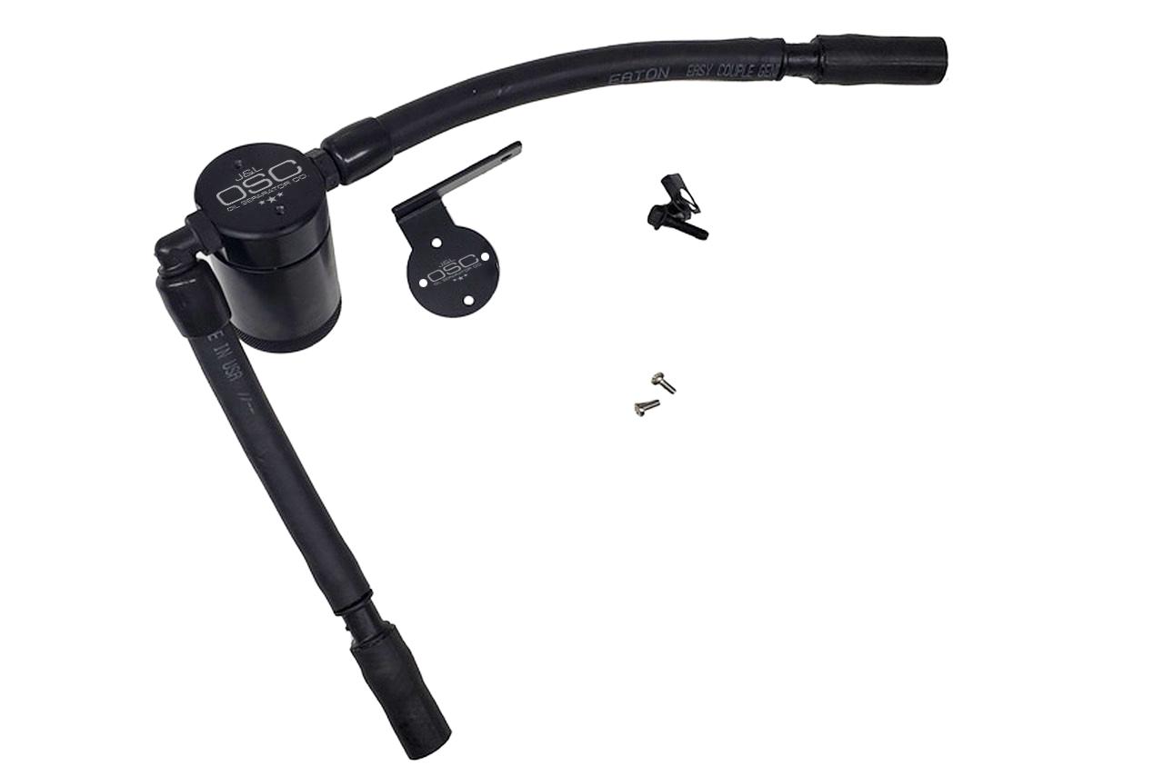 J&L 3053P-B Passenger Side 3.0 Oil Separator - Black Anodized (2016-2019 Escape 1.5L EcoBoost)