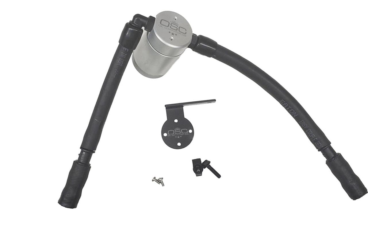 J&L 3053P-C Passenger Side 3.0 Oil Separator - Clear Anodized (2016-2019 Escape 1.5L EcoBoost)