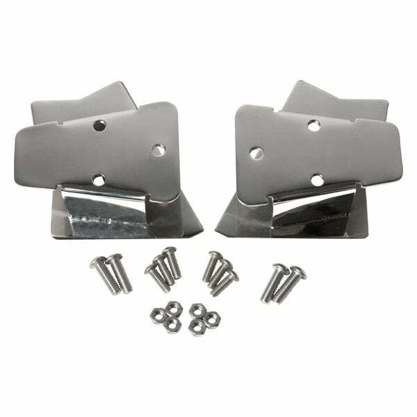 Kentrol Jeep TJ Mirror Relocation Bracket Pair 03-06 Wrangler TJ Polished Silver - 30542