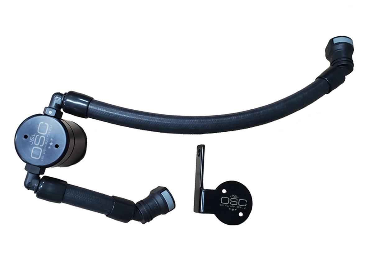 J&L 3054P-B Passenger Side 3.0 Oil Separator - Black (2020 Shelby GT500)