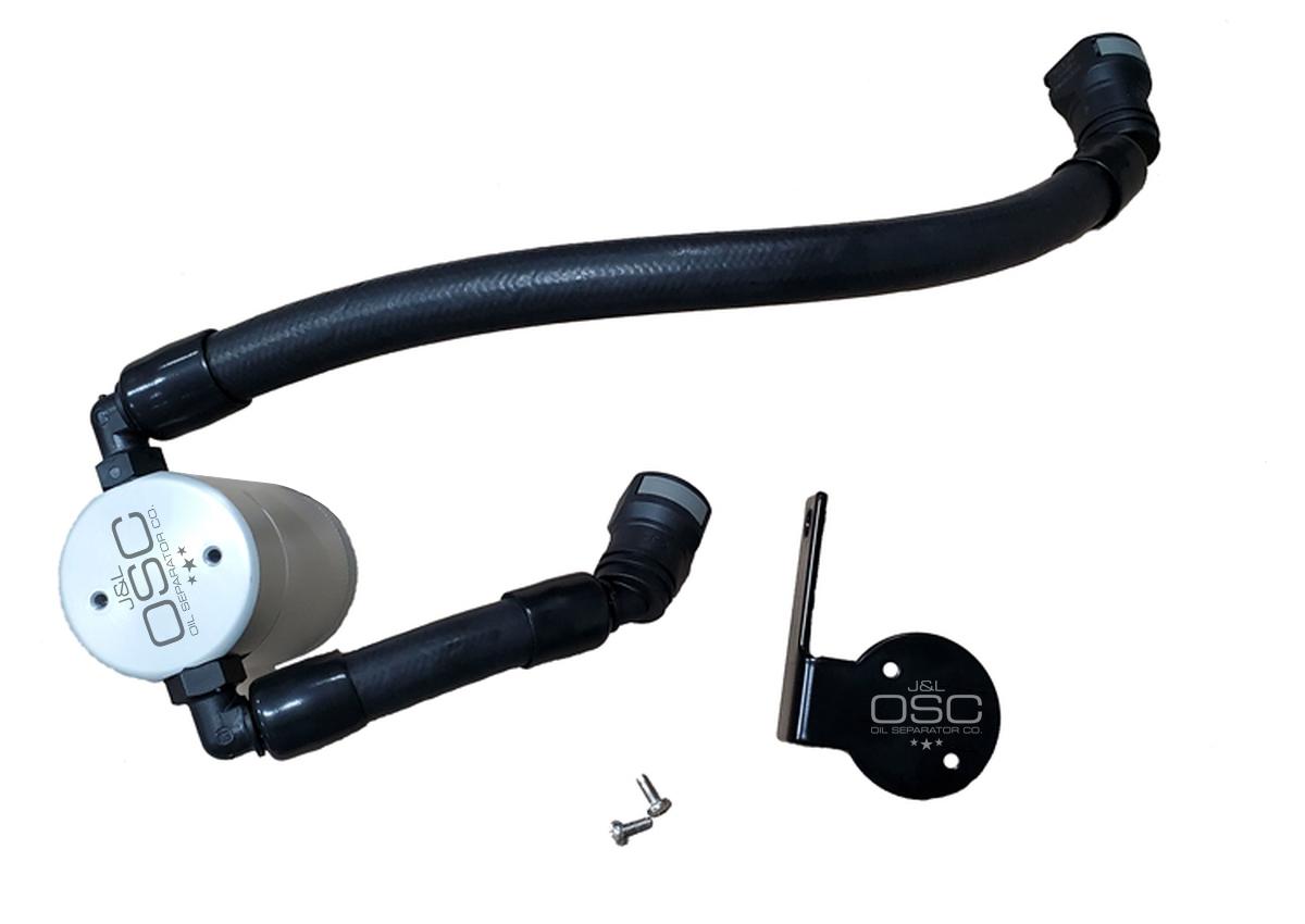 J&L 3054P-C Passenger Side 3.0 Oil Separator - Clear (2020 Shelby GT500)