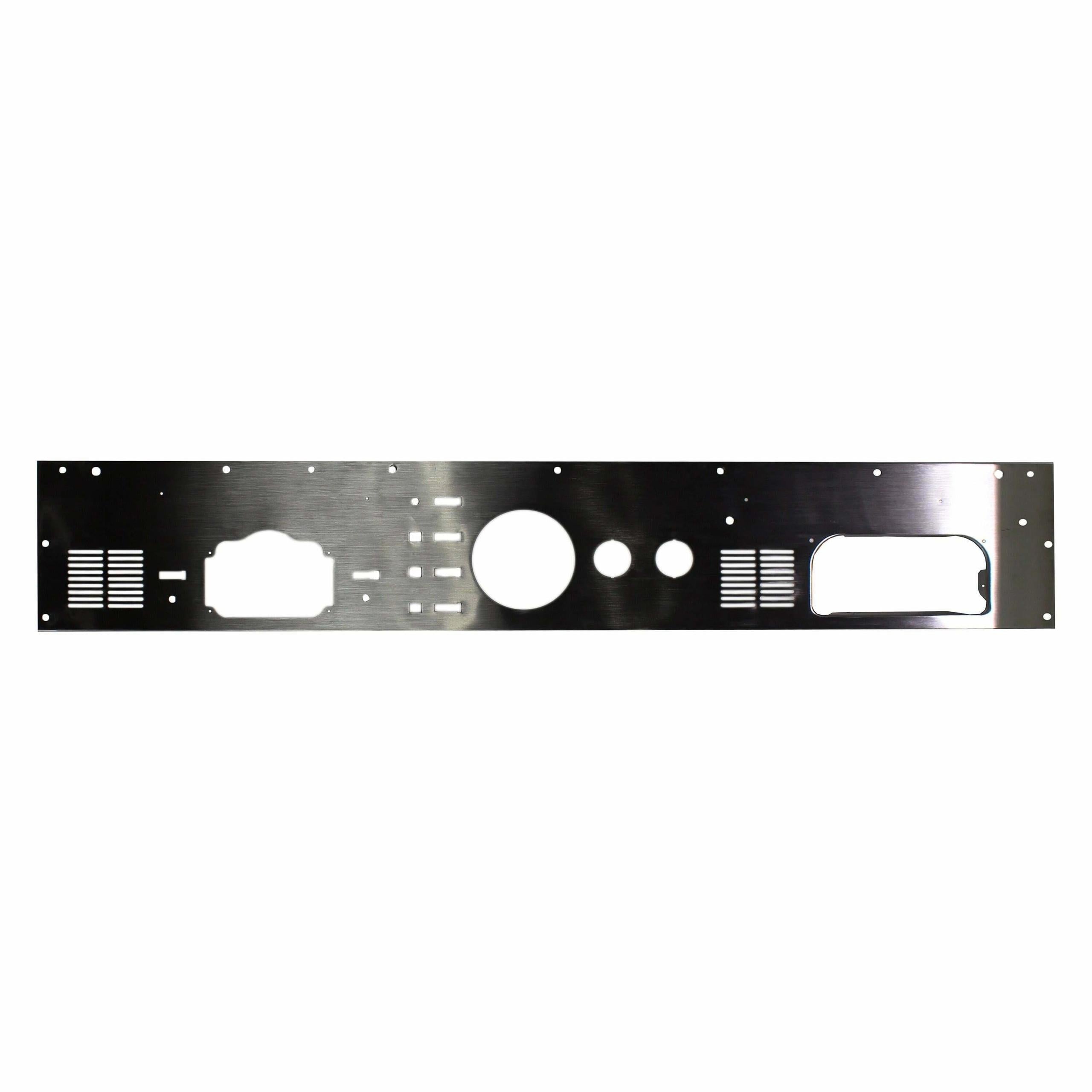 Kentrol Jeep CJ Dash Panel Without Radio Opening 76-86 CJ Brushed Silver - 30562